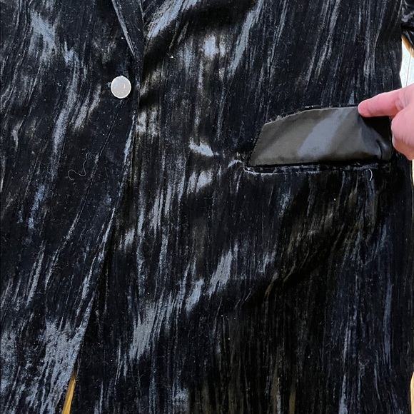 NWT The Drop Black Velvet Blazer Women's Large L New Single Button Suit Jacket - Picture 5 of 15